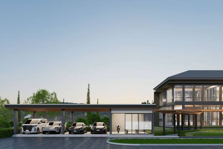 แบบบ้าน Modern Contemporary · L1 845 ตร.ม.