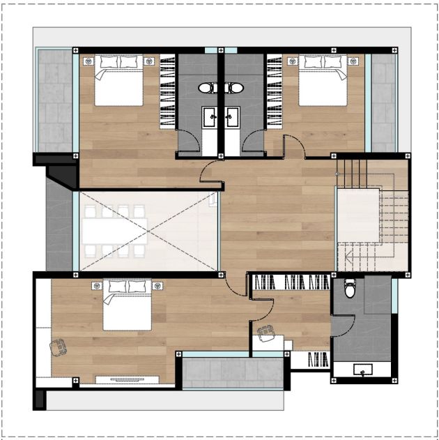 Modern Contemporary · M2 แปลน 2