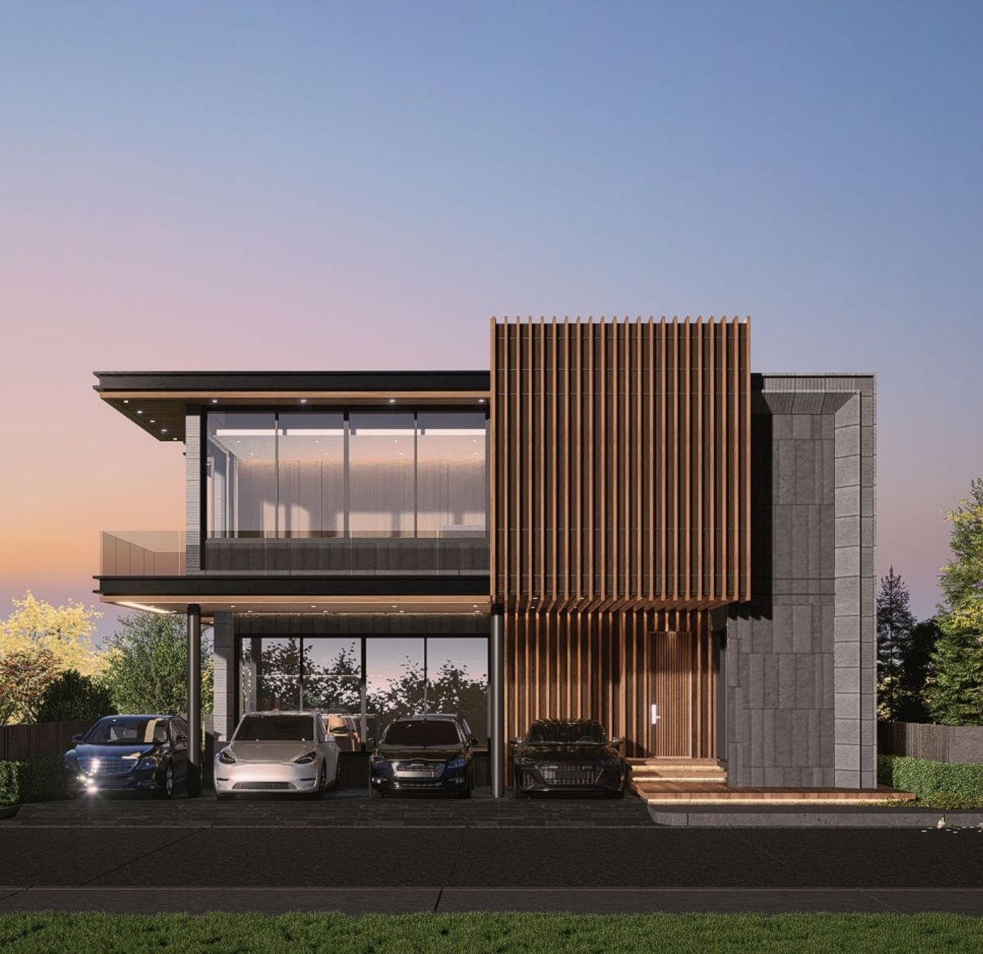 แบบบ้าน Modern Contemporary · M3