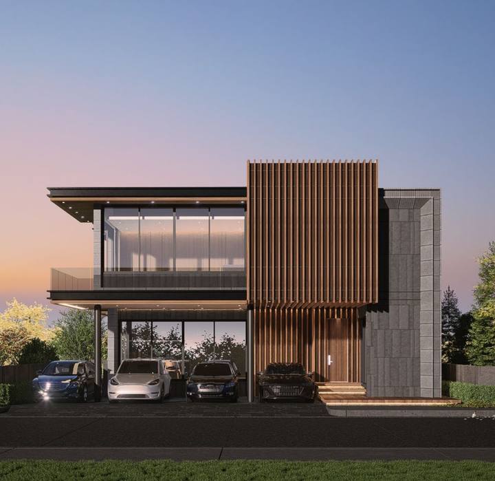แบบบ้าน Modern Contemporary · M3 328 ตร.ม.