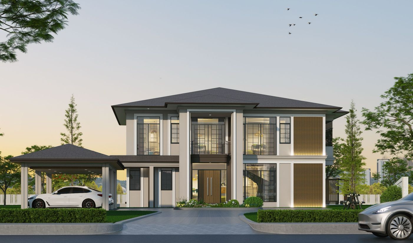 แบบบ้าน Modern Contemporary · M4