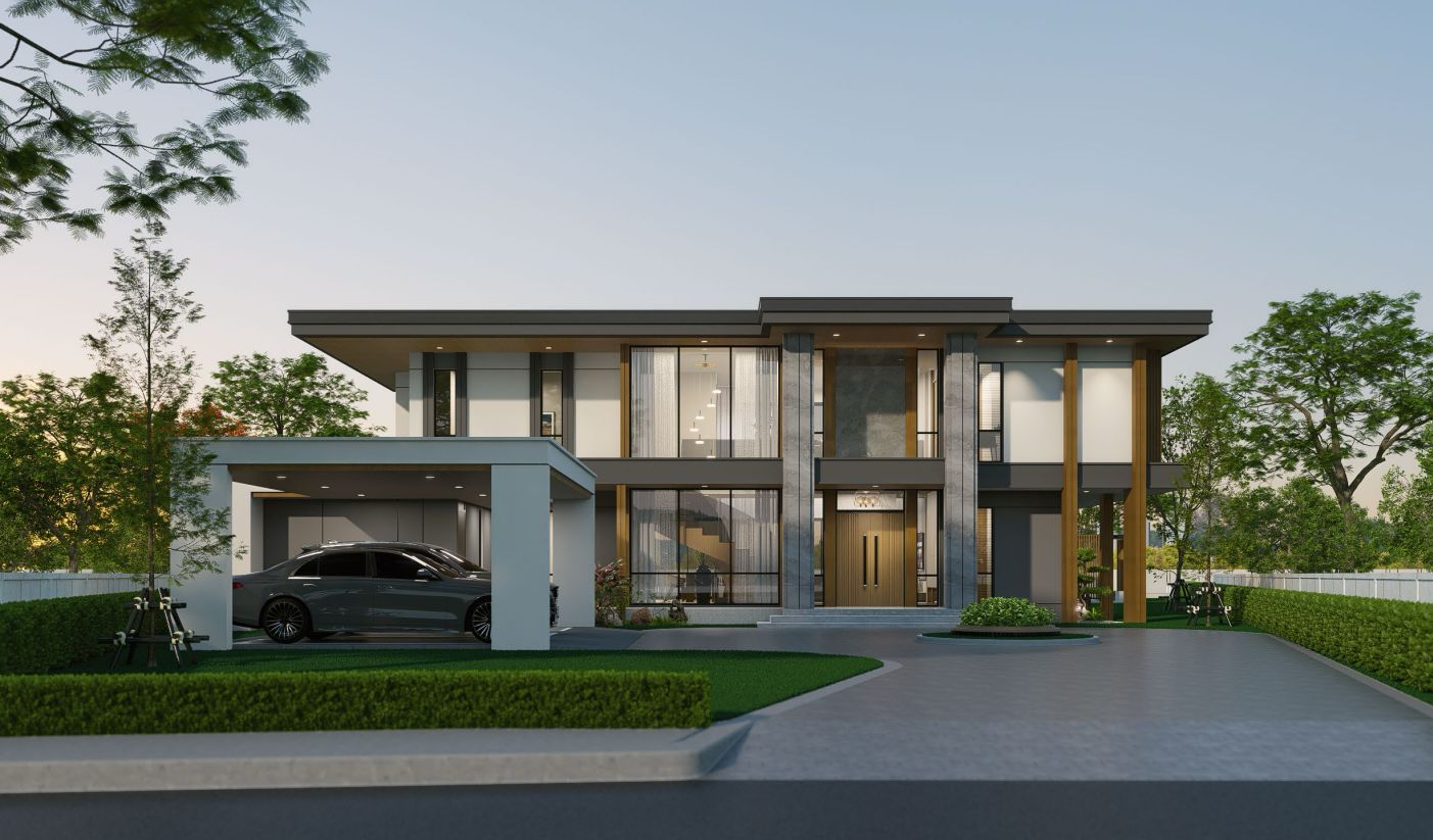 แบบบ้าน Modern Contemporary · M6