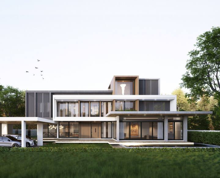 แบบบ้าน Modern Luxury · L3 872 ตร.ม.