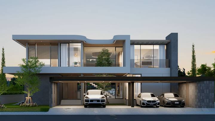 แบบบ้าน Modern Luxury · L5 688 ตร.ม.