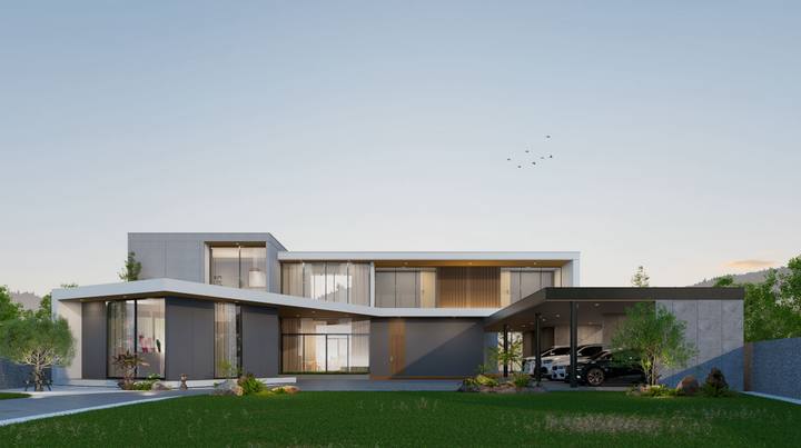 แบบบ้าน Modern Luxury · L7 888 ตร.ม.