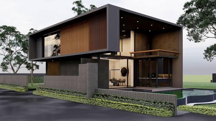 แบบบ้าน Modern Luxury · S1 279 ตร.ม.
