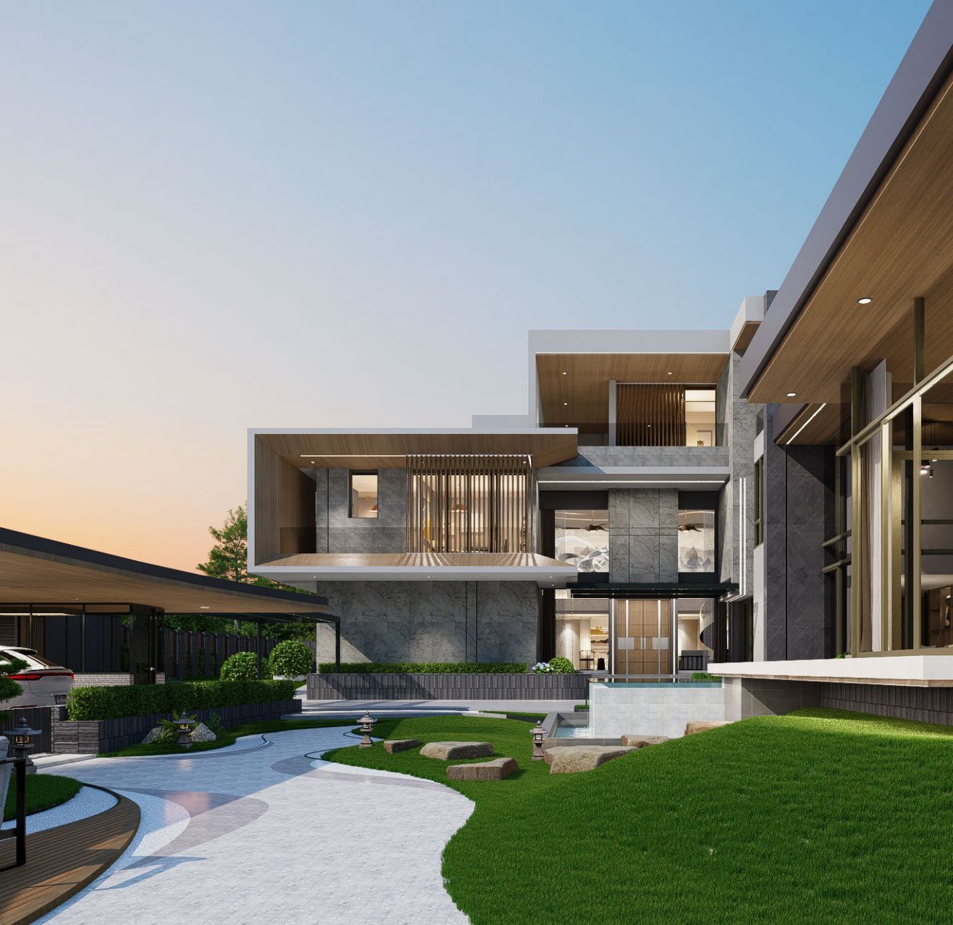 แบบบ้าน Modern Luxury