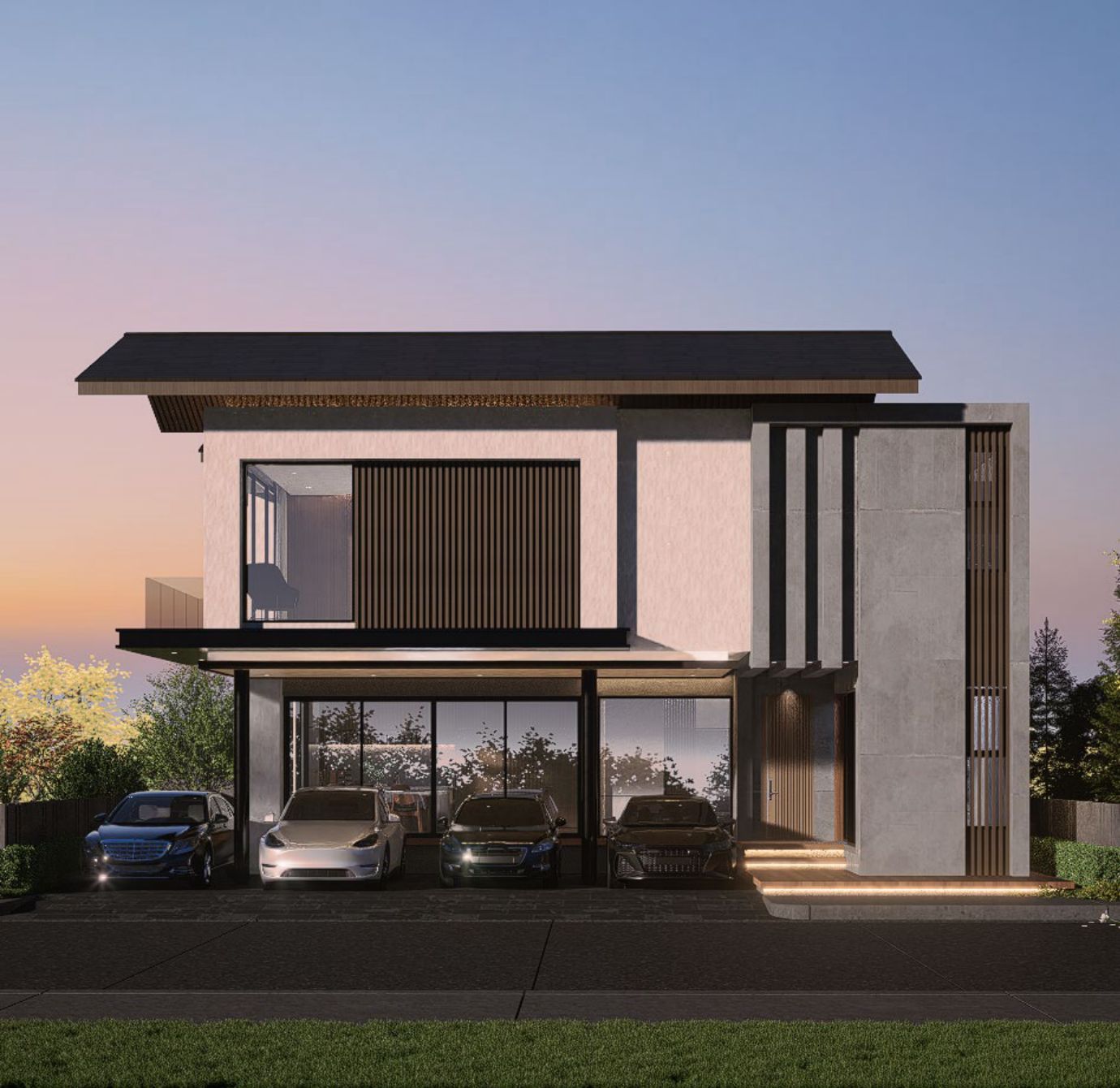 แบบบ้าน Modern Tropical · Minimal Japanese · M3