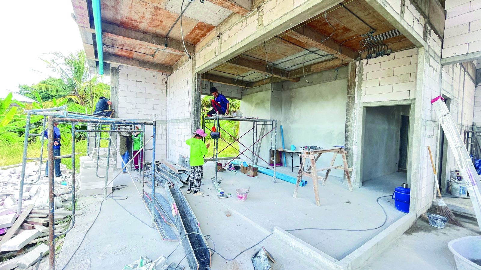 Construction progress, Nakhon Sawan
