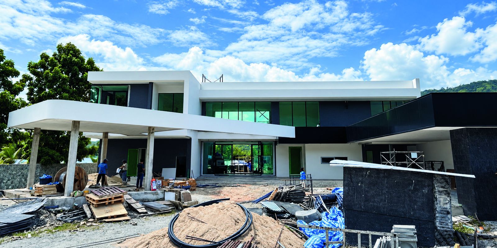 Construction progress, Nong Ri, Chon Buri