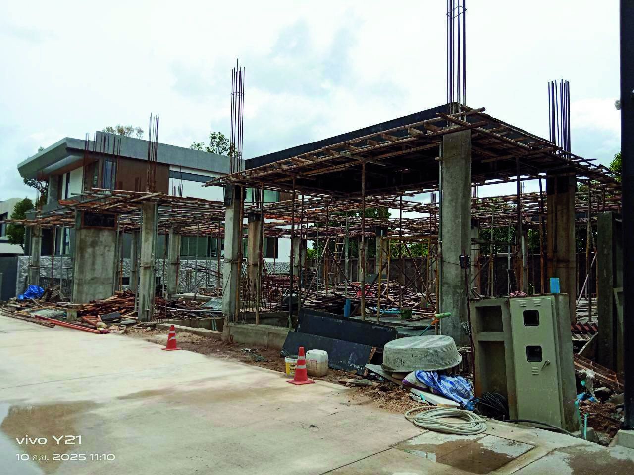 Construction progress, Nong Ri, Chon Buri