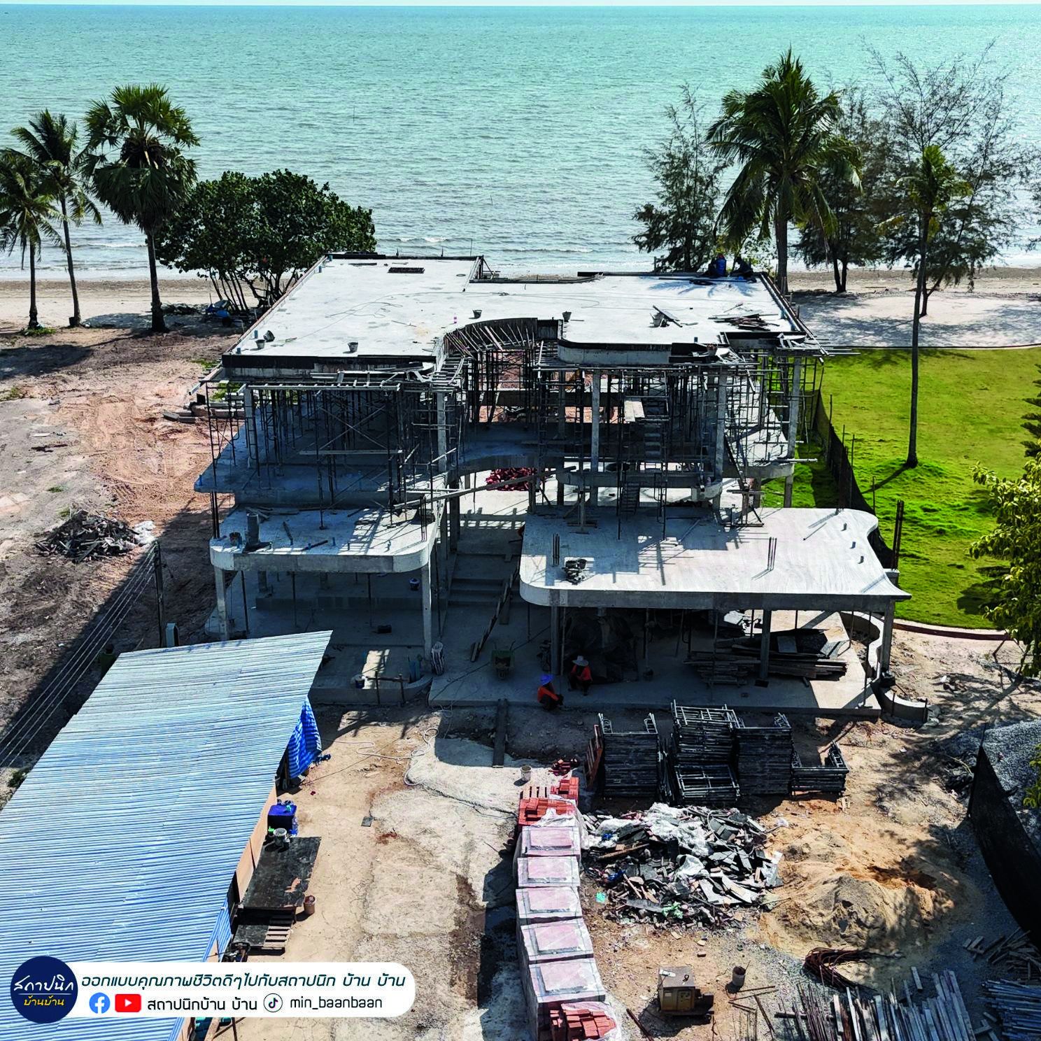 Construction progress, Laem Singh Beach, Chanthaburi