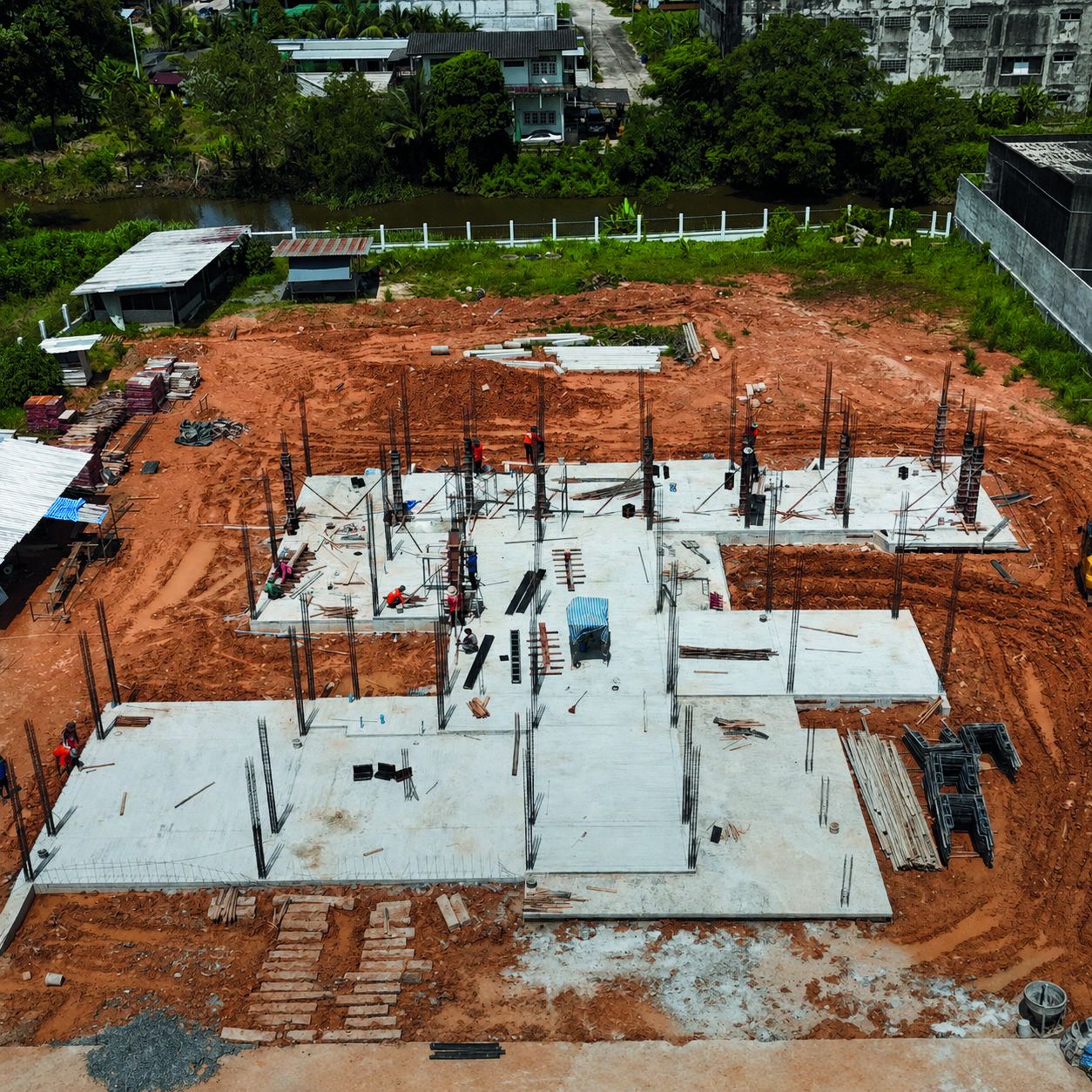 Construction progress, Mueang Chanthaburi