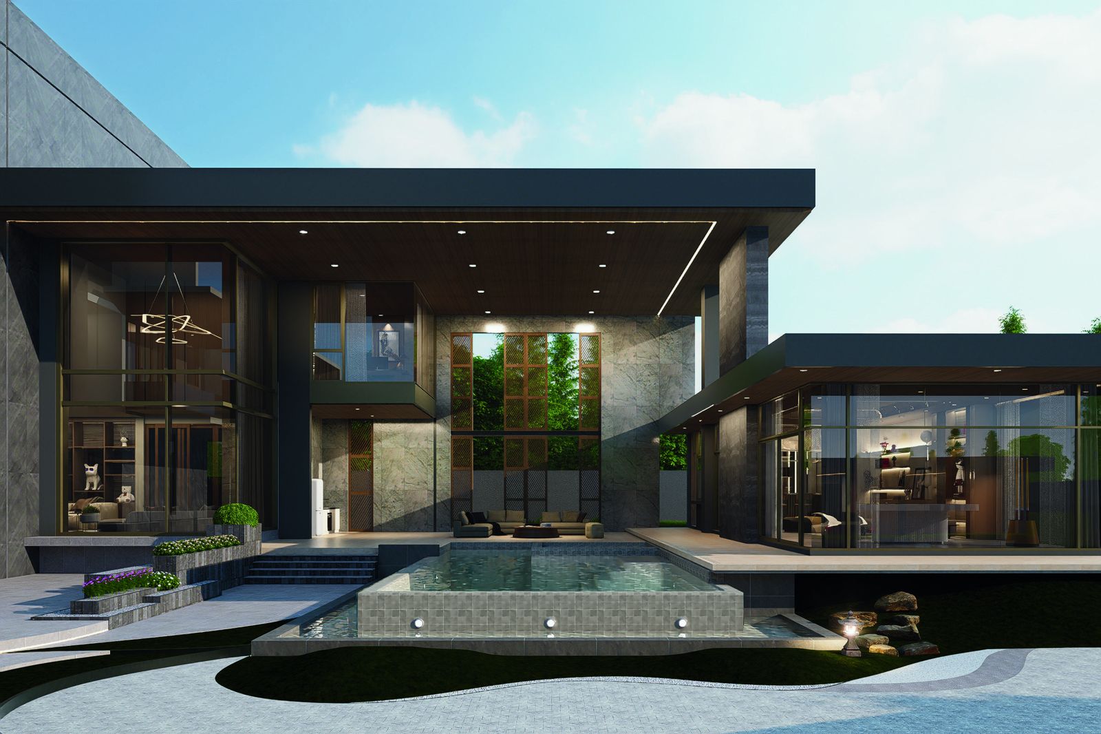 COURTYARD & SPACE design render