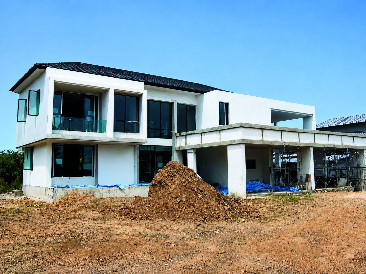 Construction progress, Huang Nam Khao, Trat