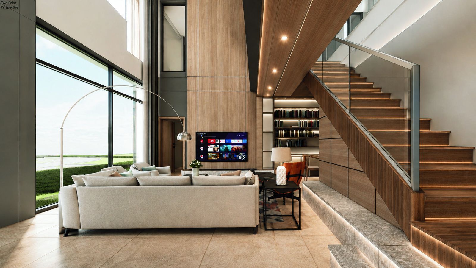 LIVING & DINING design render